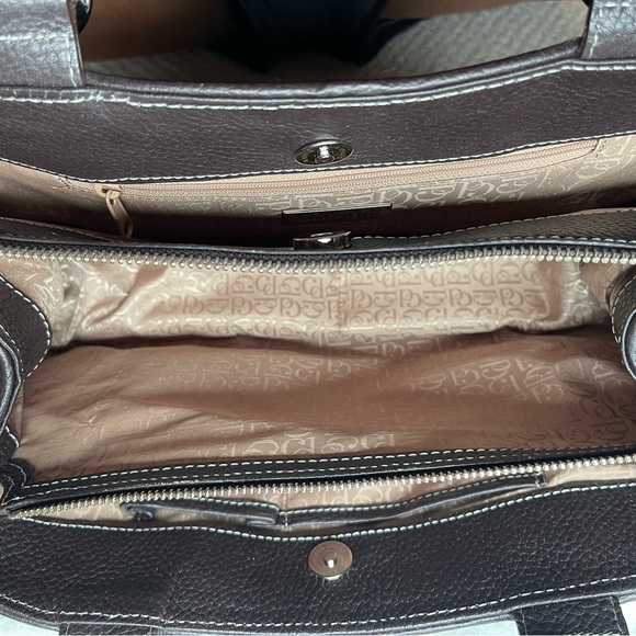 Charles David Black Leather Buckle Handle Handbag - Picture 5 of 5